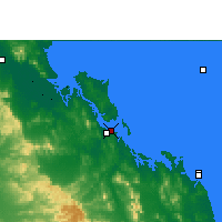 Nearby Forecast Locations - Gladstone - Mapa
