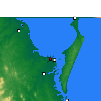 Nearby Forecast Locations - Pialba - Mapa