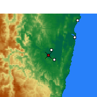 Nearby Forecast Locations - Grafton - Mapa