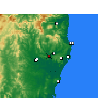Nearby Forecast Locations - Lismore - Mapa
