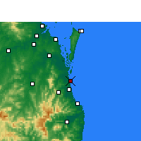 Nearby Forecast Locations - Gold Coast Seaway - Mapa