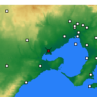 Nearby Forecast Locations - Avalon - Mapa