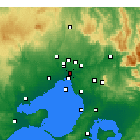 Nearby Forecast Locations - Melbourne Regional Office - Mapa