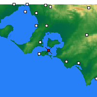 Nearby Forecast Locations - Rhyll - Mapa