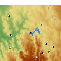 Nearby Forecast Locations - Burrinjuck Dam - Mapa