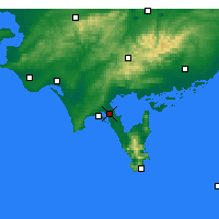 Nearby Forecast Locations - Yanakie - Mapa