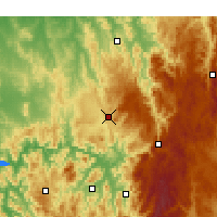 Nearby Forecast Locations - Tumbarumba - Mapa