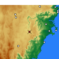 Nearby Forecast Locations - Nerriga - Mapa