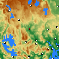 Nearby Forecast Locations - Ouse - Mapa