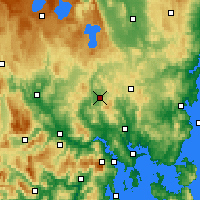 Nearby Forecast Locations - Melton Mowbray - Mapa