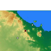 Nearby Forecast Locations - Woolshed - Mapa