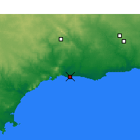 Nearby Forecast Locations - Ravensthorpe - Mapa