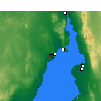 Nearby Forecast Locations - Whyalla aeropuerto - Mapa