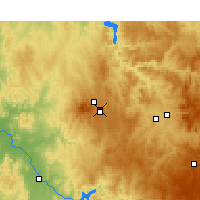 Nearby Forecast Locations - Orange aeropuerto - Mapa