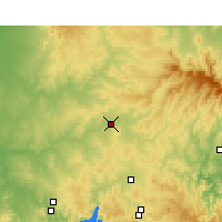 Nearby Forecast Locations - Dunedoo - Mapa