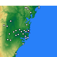 Nearby Forecast Locations - Bahía de Sídney - Mapa