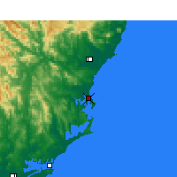 Nearby Forecast Locations - Forster - Mapa