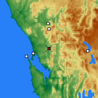 Nearby Forecast Locations - Queenstown - Mapa