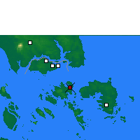 Nearby Forecast Locations - Batam/hang Nadim - Mapa