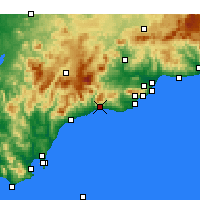Nearby Forecast Locations - Marbella - Mapa