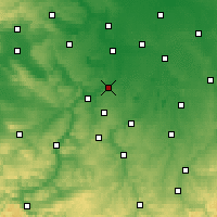 Nearby Forecast Locations - Weißenfels - Mapa