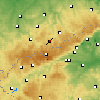 Nearby Forecast Locations - Annaberg-Buchholz - Mapa