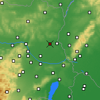 Nearby Forecast Locations - Gänserndorf - Mapa