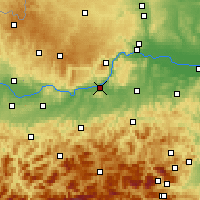 Nearby Forecast Locations - Melk - Mapa