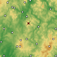 Nearby Forecast Locations - Schwarzenborn - Mapa