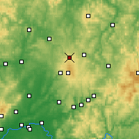 Nearby Forecast Locations - Ulrichstein - Mapa