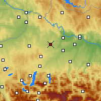 Nearby Forecast Locations - Grieskirchen - Mapa