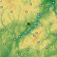 Nearby Forecast Locations - Wittlich - Mapa