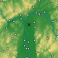 Nearby Forecast Locations - Groß-Gerau - Mapa