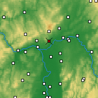 Nearby Forecast Locations - Hofheim - Mapa