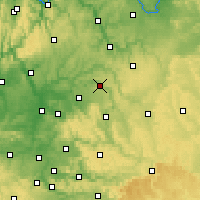 Nearby Forecast Locations - Künzelsau - Mapa