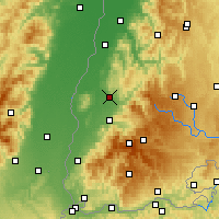 Nearby Forecast Locations - Emmendingen - Mapa