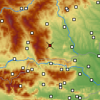 Nearby Forecast Locations - Deutschlandsberg - Mapa