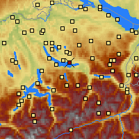 Nearby Forecast Locations - Jona - Mapa