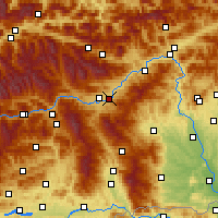 Nearby Forecast Locations - Knittelfeld - Mapa