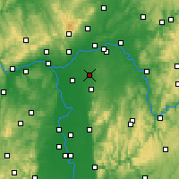 Nearby Forecast Locations - Egelsbach - Mapa