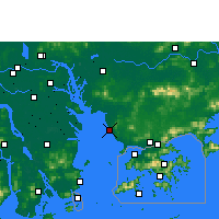 Nearby Forecast Locations - Shenzhen aeropuerto - Mapa