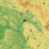 Nearby Forecast Locations - Lichtenfels - Mapa