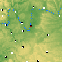 Nearby Forecast Locations - Kitzingen - Mapa