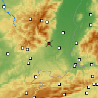 Nearby Forecast Locations - Cernay - Mapa