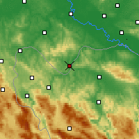 Nearby Forecast Locations - Dvor - Mapa