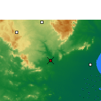 Nearby Forecast Locations - Anandpur - Mapa