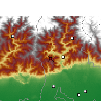 Nearby Forecast Locations - Darjeeling - Mapa