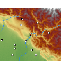 Nearby Forecast Locations - Rishikesh - Mapa