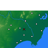 Nearby Forecast Locations - Tenali - Mapa