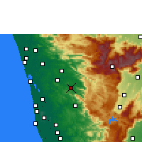 Nearby Forecast Locations - Thodupuzha - Mapa